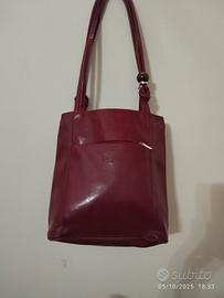 borsa a secchiello in pelle 