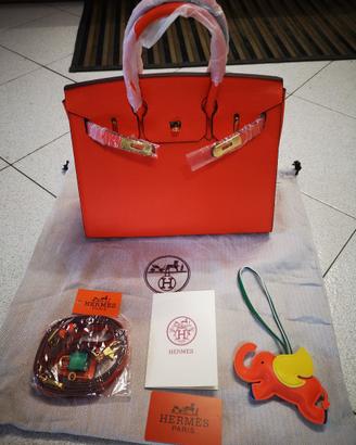 Borsa a mano tipo Birkin 30 di Hermes in pelle