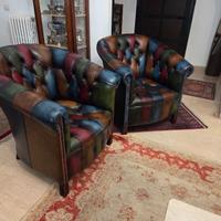 Coppia poltrone chesterfield