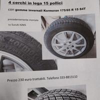 Cerchi in lega e gomme 