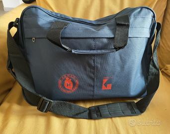 Borsa a tracolla porta pc in tessuto