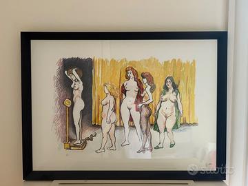 Bilancia, Renato Guttuso 1977 Litografia