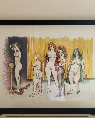 Bilancia, Renato Guttuso 1977 Litografia