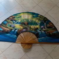 Grande ventaglio da parete pieghevole batik