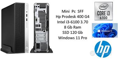 Mini Pc SFF Hp Prodesk 400 G4 i3-6100 8 W11