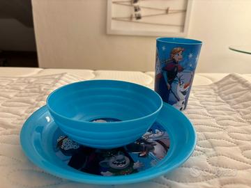 set da pranzo Frozen in plastica 