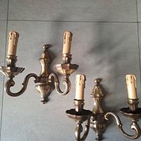 Coppia di appliques stile classico a due braccia