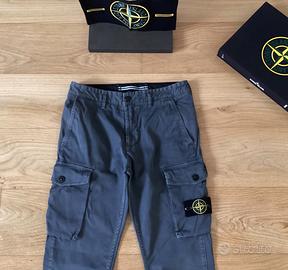 Stone Island Pantalone Cargo Originale Certilogo