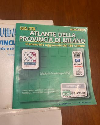 Stradario vintage provincia di milano
