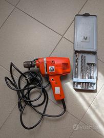 Trapano vintage Stayer anni '70 arancione + punte