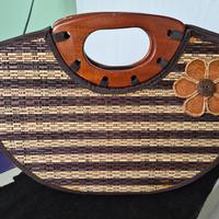 borsa lavorata legno