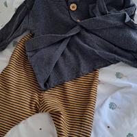 Leggins e cardigan 6 mesi cotone 100% Bamboom