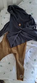 Leggins e cardigan 6 mesi cotone 100% Bamboom