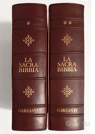 LA SACRA BIBBIA in 2 Volumi Garzanti 1964