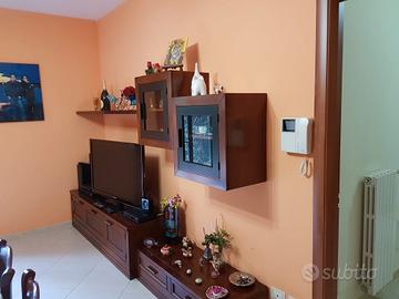 Parete attrezzata legno massello MADE IN ITALY 