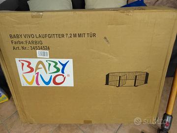 Baby Vivo Recinto fatto di Legno 8 Elementi - rego