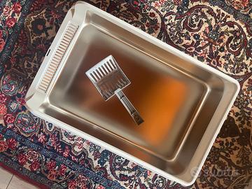 Lettiera gatto acciaio inox