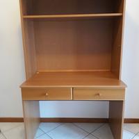 Mobile scrivania libreria studio in legno