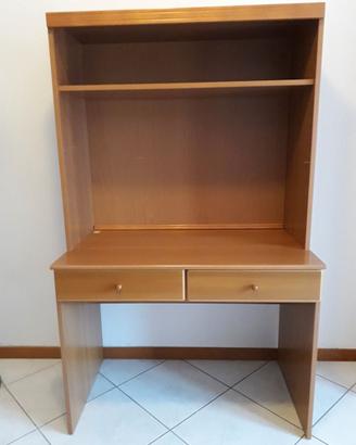 Mobile scrivania libreria studio in legno