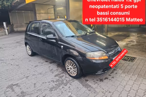 Chevrolet Kalos 1.2 GPL 5 porte neopatentati