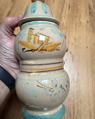 Antico vaso farmacia in ceramica