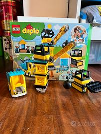Set lego Duplo cantiere con 3 veicoli