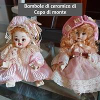 bambole ceramica Capo Di Monte