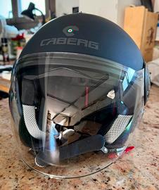 casco L 58/60  con occhiali da sole incorporati