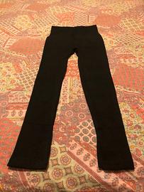 pantalone fusò nero felpato