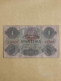 1 Lira - Regno D'ITALIA, 1873 cartamoneta