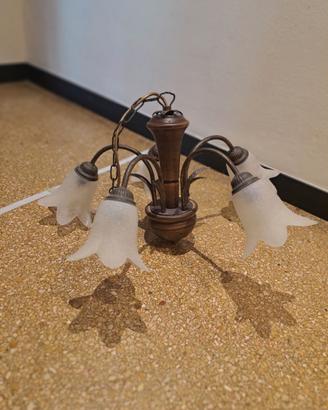 Lampadario classico 5 luci