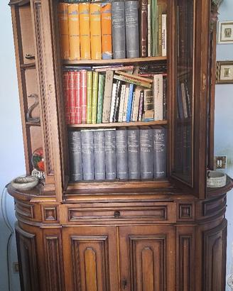 Libreria Vetrina Classica in Legno + OMAGGIO libri