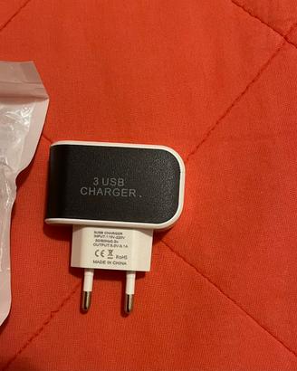 Caricabatterie da Muro 3 porte USB