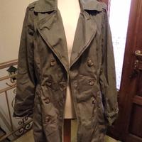 giacca trench verde oliva donna M