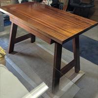 Scrivania Noce Massello L.1220x700xh.800 con vetro