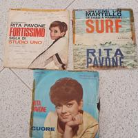 Set di 3 dischi in vinile 45 giri di Rita pavone 