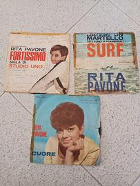 Set di 3 dischi in vinile 45 giri di Rita pavone 