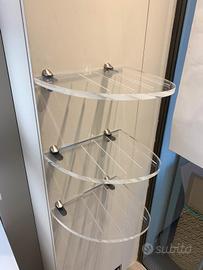 Piani in plexiglas porta orologi