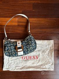 GUESS Baguette Vintage – Denim Logo & Y2K + fodera