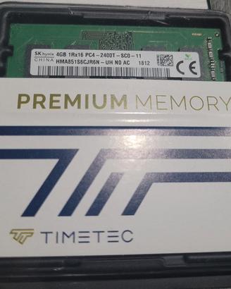 MEMORIA RAM 4+4 GB PC4 2400T DDR4