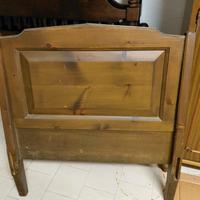 letto  sungolo di legno 