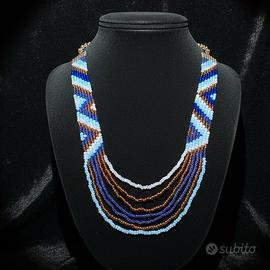 Collana vintage etnica tribale nativi d'America