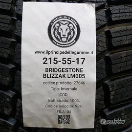 2 gomme 215 55 17 bridgestone a27646