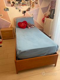 Letto contenitore 1 piazza con materasso