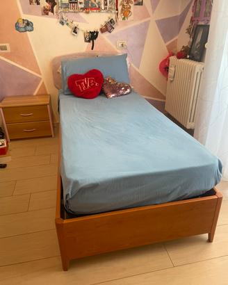 Letto contenitore 1 piazza con materasso