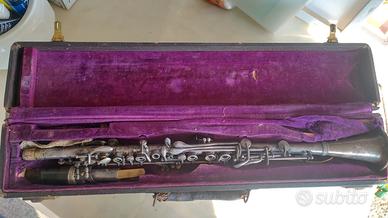 clarinetto antico marca Vittoria metallo plac.arg.