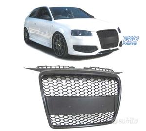 GRIGLIA AUDI A3 8P 8PA 05-08 LOOK RS3 NERO