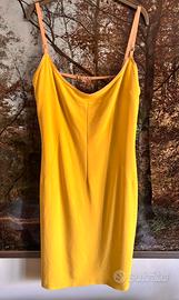 Abito a tubino giallo corto D&G