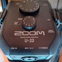 Scheda audio Zoom U22+ supporto AIH1