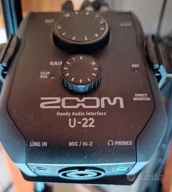 Scheda audio Zoom U22+ supporto AIH1